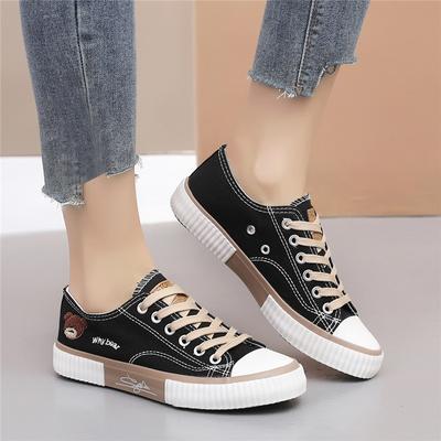 Lässige neue 2025 Frühling Board Schuhe vielseitige Sport Segelschuhe atmungsaktive trendige Stoffschuhe weibliche Studentin koreanische Version Retro Ball