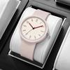 TPW Minimalism Women's Watch 41mm Case PVD Finish Rubber Strap Fashionable Timepiece for Ladies