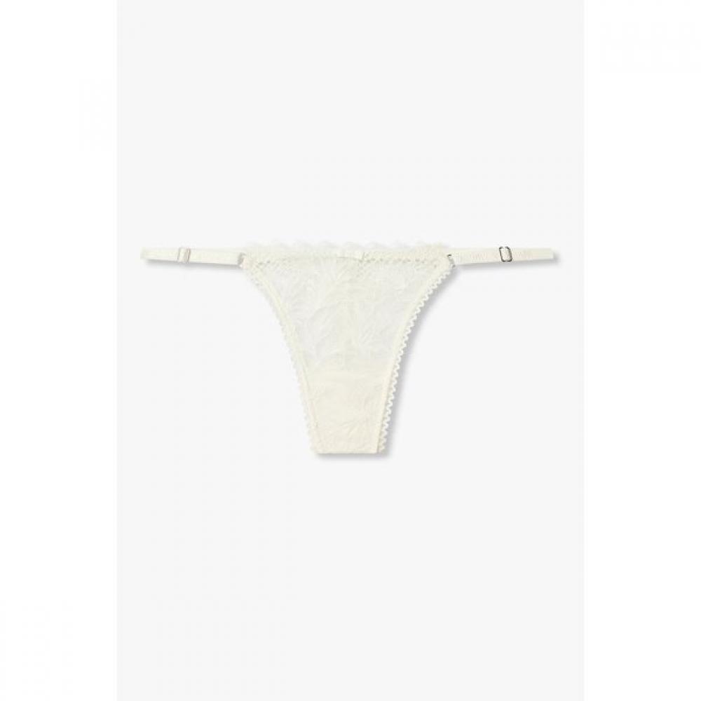 Emporio Armani Women S Floral Lace Strap Thong  0826110501 S(90)