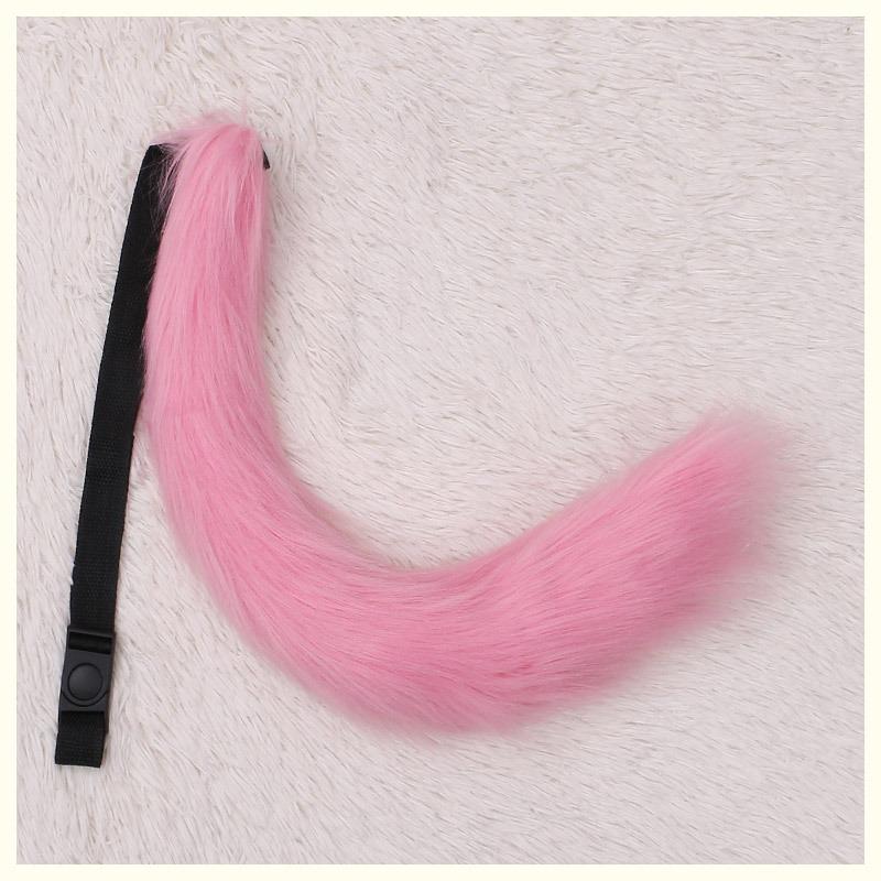 A handmade anime cute fox girl plush fox tail cosplay accessories beast tail waist
