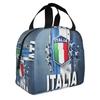 Borsa Pranzo Termica Calcio Italia FIGC per Donna Riutilizzabile Amante del Calcio Italiano Borsa Termica Pranzo Ufficio Picnic Viaggio
