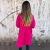 Fall Winter Women's Oversized Long Sleeve Hooded Mid-length Cardigan Coat Casual Fashion Outerwear for Women