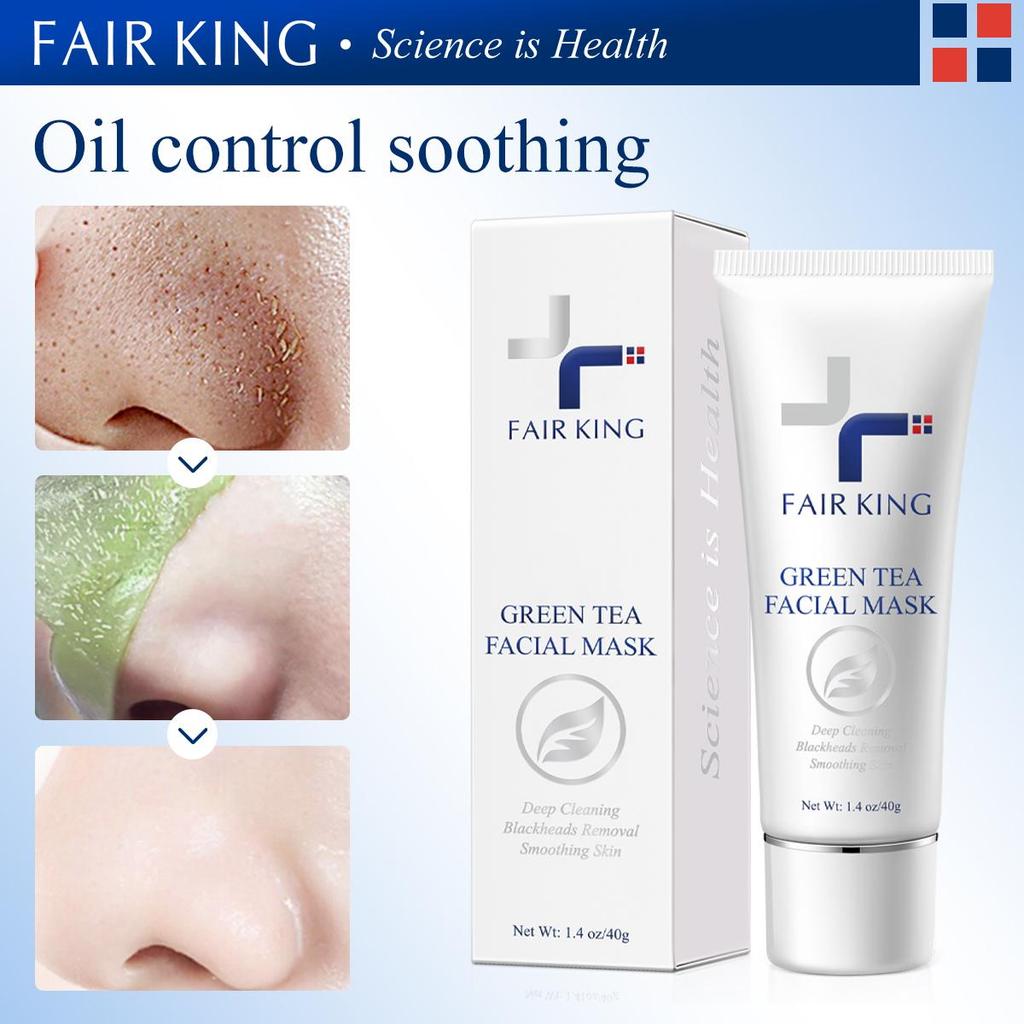Thé vert dissolvant de points noirs traitement de l'acné nez contrôle de l'huile boue pores bande masque crème blanchissante Peel off masque nez Peel