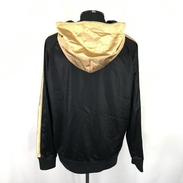GOLDWIN Made Champion Gold Hooded Parka/Men's Size XL/Black×Gold/Track Jacket/Jumper(USED)