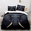 Elephant Series 3D Digital Printing Three-Piece Bedding Kit Bed Sheet Quilt Cover