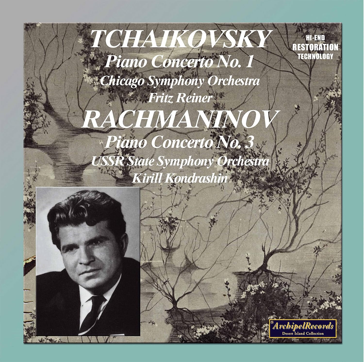 

CD TCHAIKOVSKY / RACHMANINOFF / GILELS - Piano Concerto 1 ARPCD0343 US Classical Used