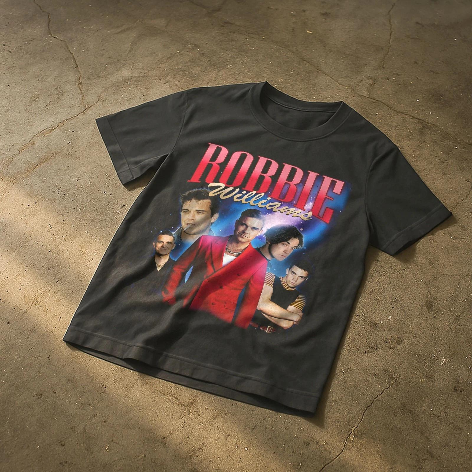 ROBBIE WILLIAMS T shirt BLACK UNISEX 2XL