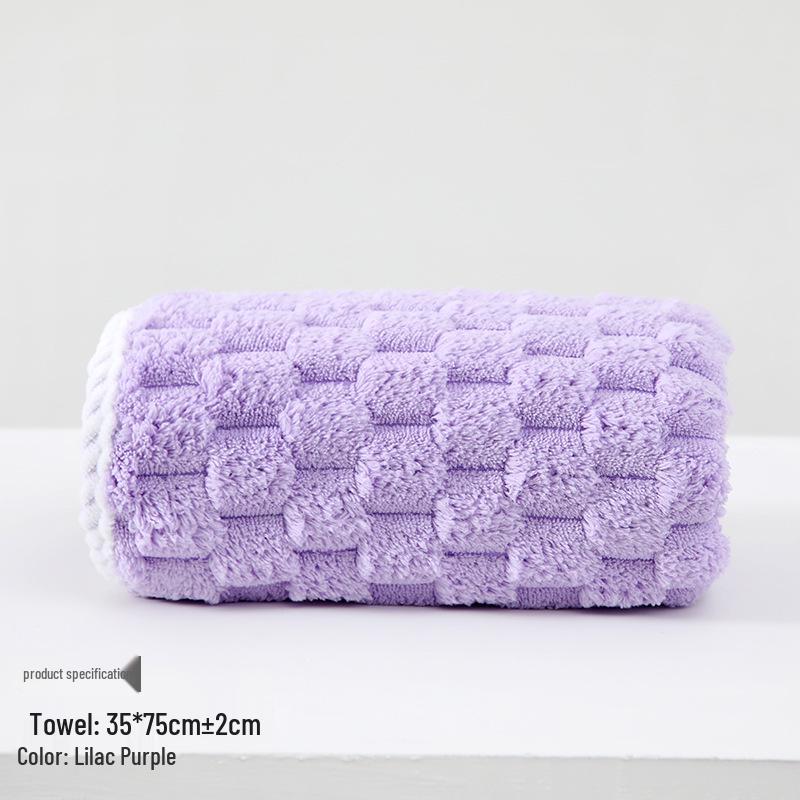 Xiangfengyun Dorge Large Coral Fleece Bath Towel Set - Extra Thick, Soft, and Absorbent (85x150 cm)