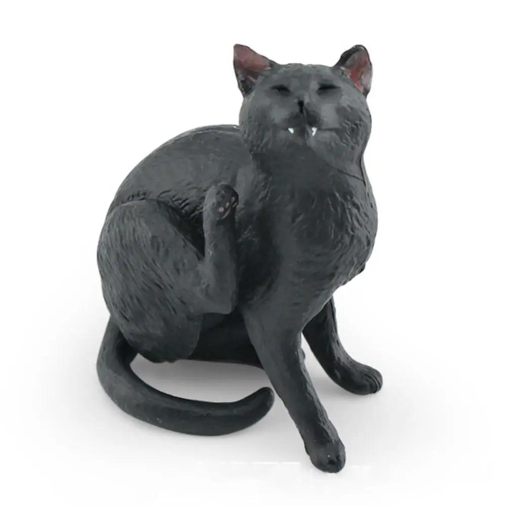 Roztomilé PVC Kočičí Panenky Ozdoby 9 Barev DIY Mini Model Stolní Hračky Kočičí Figurky Soška Domácí Dekorace