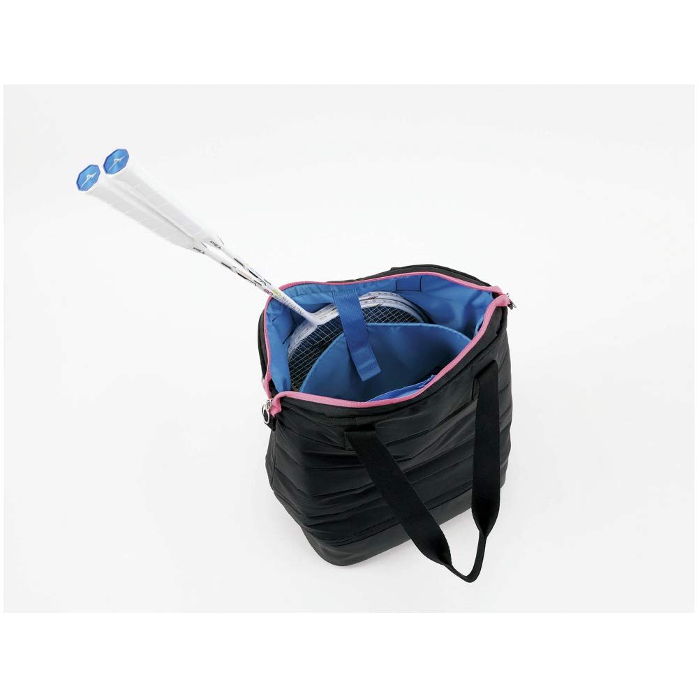 Mizuno Geantă tip tote pentru rachete de badminton, capacitate 2 rachete 73JD0514 Negru x Roz, Genți, Rachete, 97