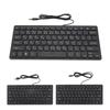 78 Key Ultra Slim Language Keyboard USB Wired Compact Keyboard with Ergonomic Button for Computer De