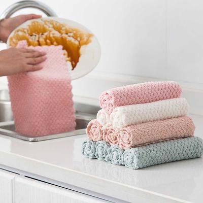 & Living Microfiber Kitchen Supplies Absorbent Dishcloth Cleaning Cloth Washing Towel Cleaning Rags
