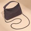 New cross-border hand-woven women's bag, frosted handbag, large capacity, trendy and fashionable, versatile crossbody bag, shoulder bag