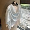 Floral Embroidered Lightweight Breathable Scarf For All Season