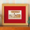 KINOWA "Christmas Cat" Woodcut Original Handmade Kit Cat Made in Japan