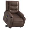VidaXL Electric Massage Recliner, Relaxation Chair with Adjustable Backrest and Footrest, Salon Seat 3206565
