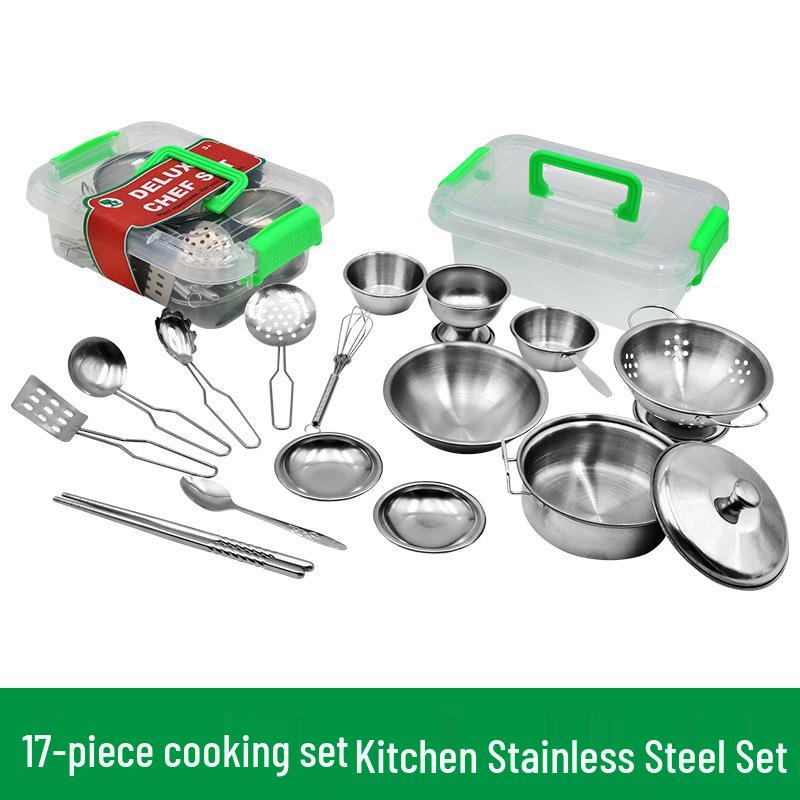 Vicky Fairy Tale Role-Play Toy Kitchen Set with Mini Apron & Chef Uniform Mini Apron