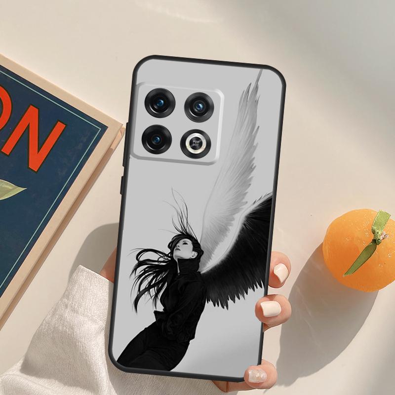 Fantasy Engel Mädchen Flügel Hülle Für OnePlus Nord 5 CE 2 3 4 Lite N20 N30 OnePlus 15 13 12 11 13T 10T 10R 12R 13R Abdeckung
