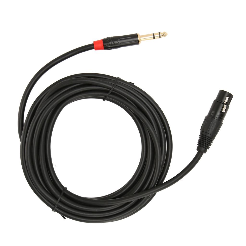 XLR Female to 1 4 Inch 6.35mm TRS Cable Quarter Inch Jack Balanced to XLR Microphone Cable 16.4FT