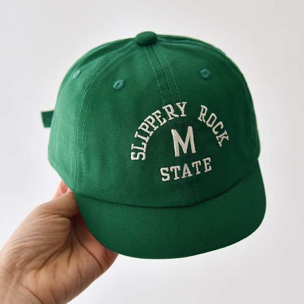 Letter Embroidered Baseball Cap Cotton Baby Cap New Peaked Hat  Toddler Boys Girls