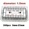 8-25mm Watch Band Strap Barrette Link Pins Watch Repair Link Pins Tool Set Professional Tool Accessories Watch Pin Removal Tool