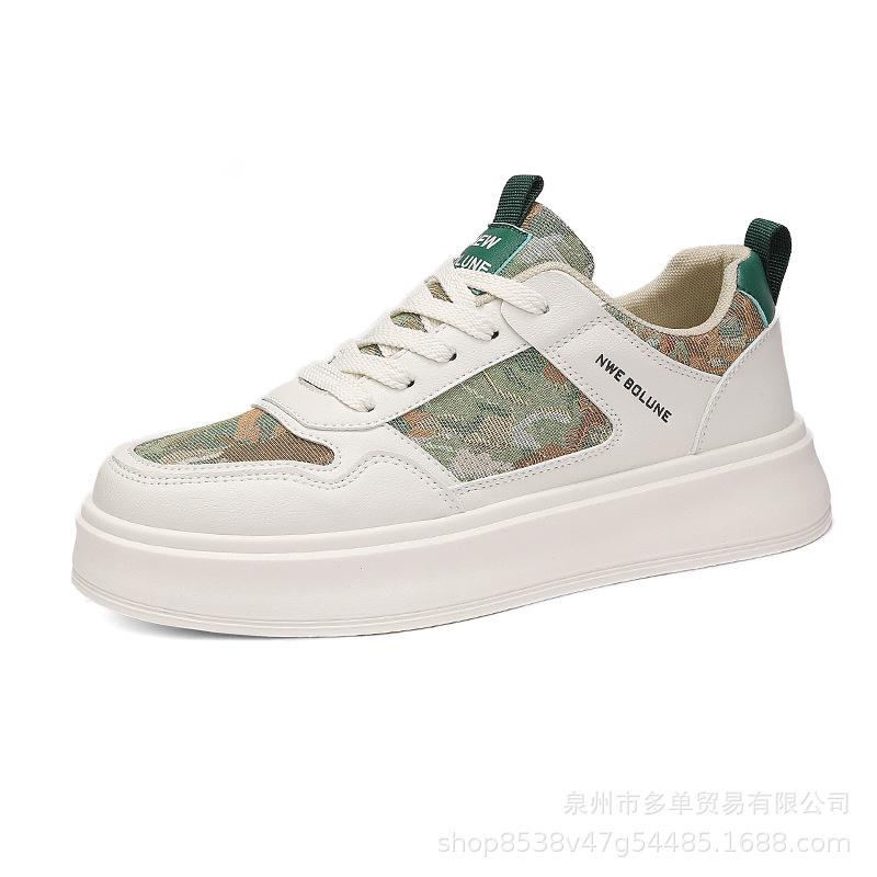 Comfortable and breathable flat-heeled shallow-mouth Forrest Gump casual board shoes lace-up little white board shoes can be worn in all seasons