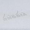 RHODIA Metallic PU Leather Ballpoint Pen Script Set Silver RHODIA A7 Notepad with 5mm RHODIA cfmtpu11setsv (Block No.11 White/80 Sheets, Grid)