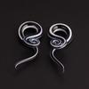 1 Par Unisex Calibres para Oreja de Caracol Retorcido de Vidrio Colgantes Tapones Dilatadores Expansores