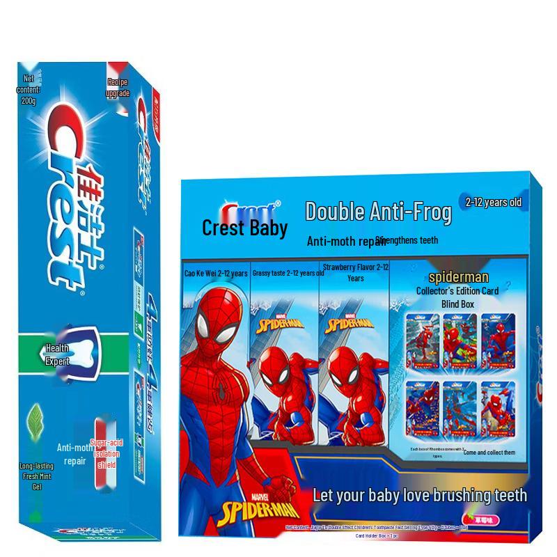 Crest Anti-Cavity Toothpaste & Spiderman Kids Gift Set