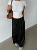 Women's Satin Low-Rise Retro Casual Pants - Perfect for Commuting