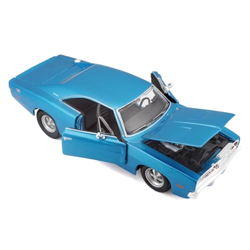 Maisto 1/25 Dodge Charger R/T 1969 Blue / Diecast Model Car, Finished Product 31256 BU