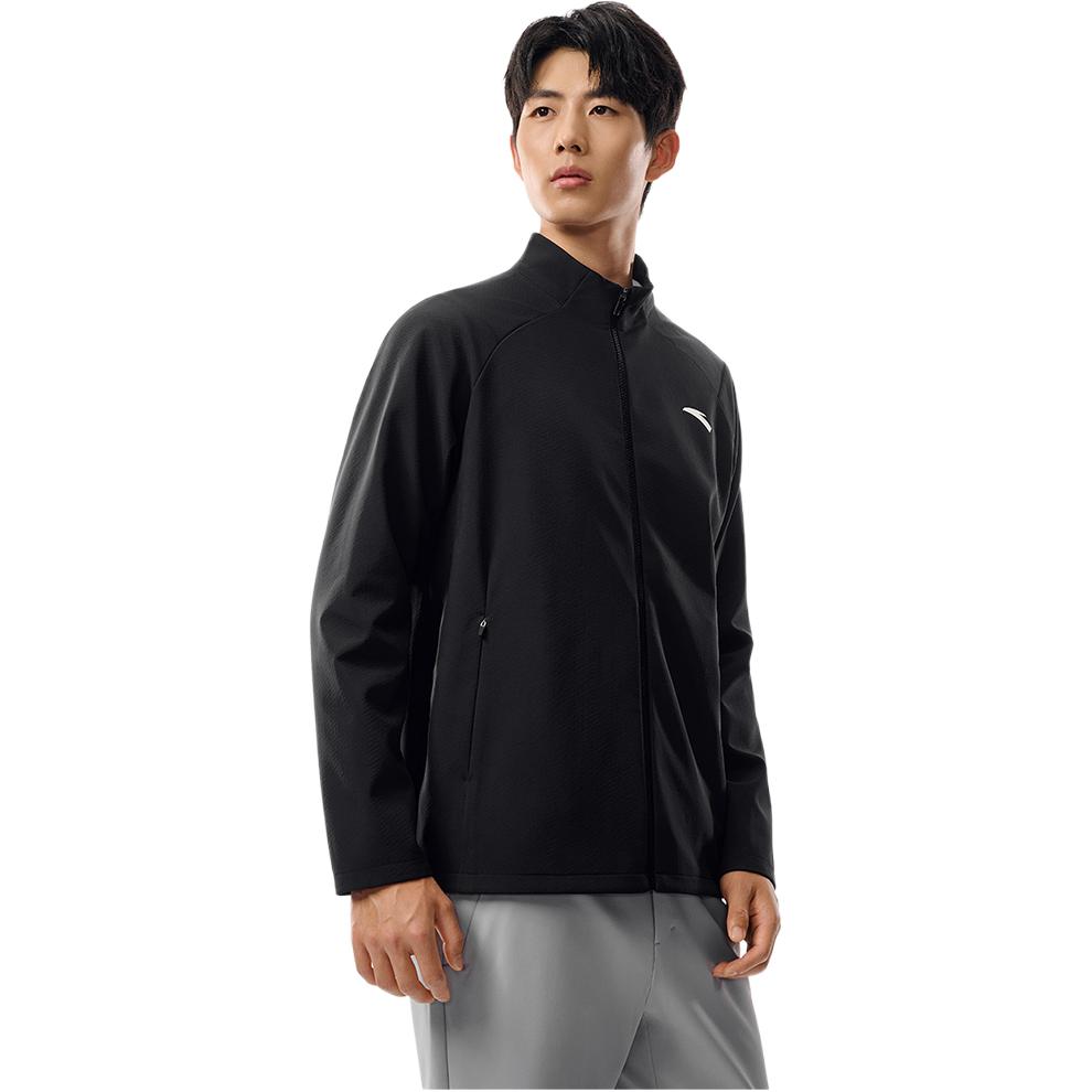 Anta Training Series Woven Sports Jacket Men Jacket Basic-Black 952547607-3
