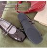 In Stock Rockfish Patent Leather Mary Jane Ballet Flats with Double Strap Bow - Women's Round Toe Low-Cut Shoes