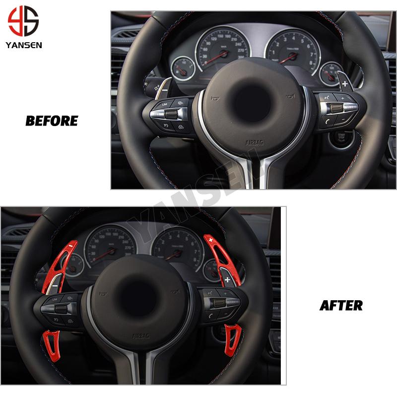 2pcs/lot ABS Car Steering Wheel Paddle Shifter For BMW M2 F87 M3 F80 M4 F82 M6 X5M X6M 2016 2017 Accessories