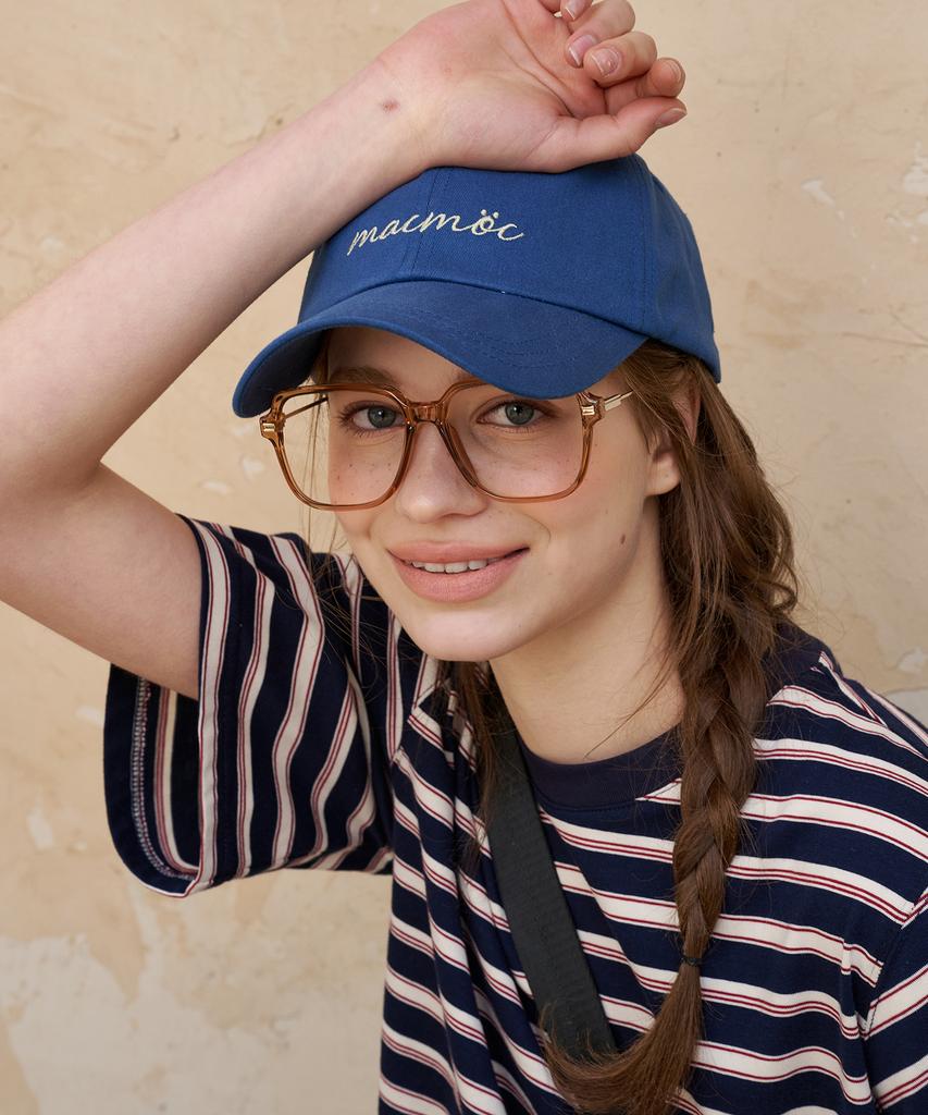 Makeumokeu Nuller_Logo Embroidered Cotton Ball Cap_7Colors