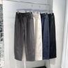 Solid color casual pants men's autumn new trendy brand light and thin straight sweatpants fashion elastic versatile wide-leg pants