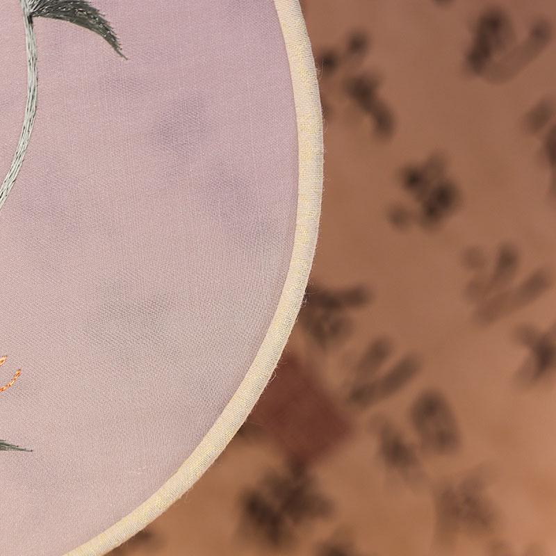 Double-Sided Embroidered Round Fan - Suzhou Embroidery Hanfu Dance Fan