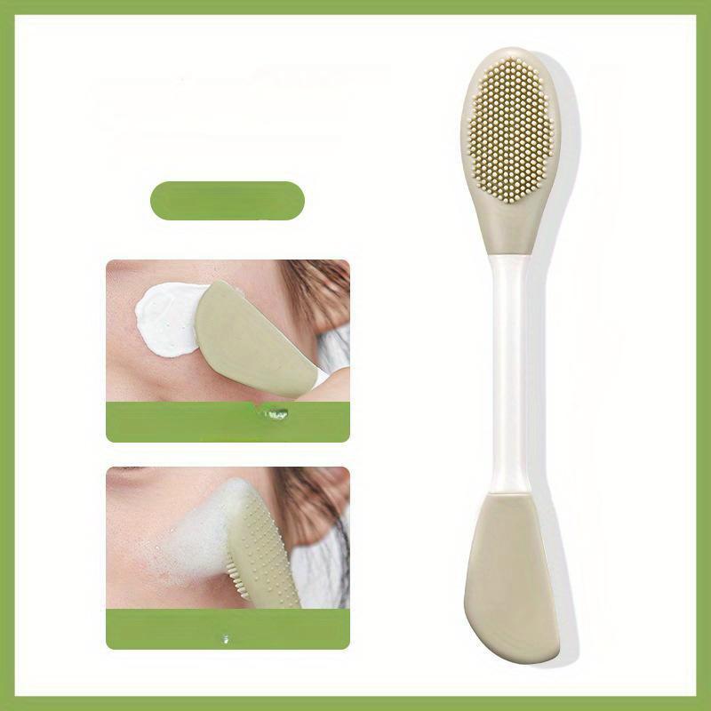 Podwójna główka silikonowa szczotka do masek na twarz masaż twarzy szczotki do czyszczenia DIY skrobak do folii błotnej narzędzie do pielęgnacji twarzy Dropshiping