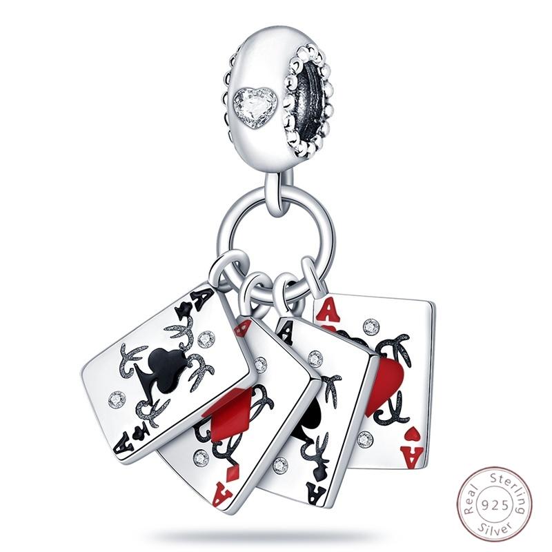 100% Copper Playing Cards Shiny Zirconia Beads 3Mm Diy Holiday Exquisite Jewelry Gift Making