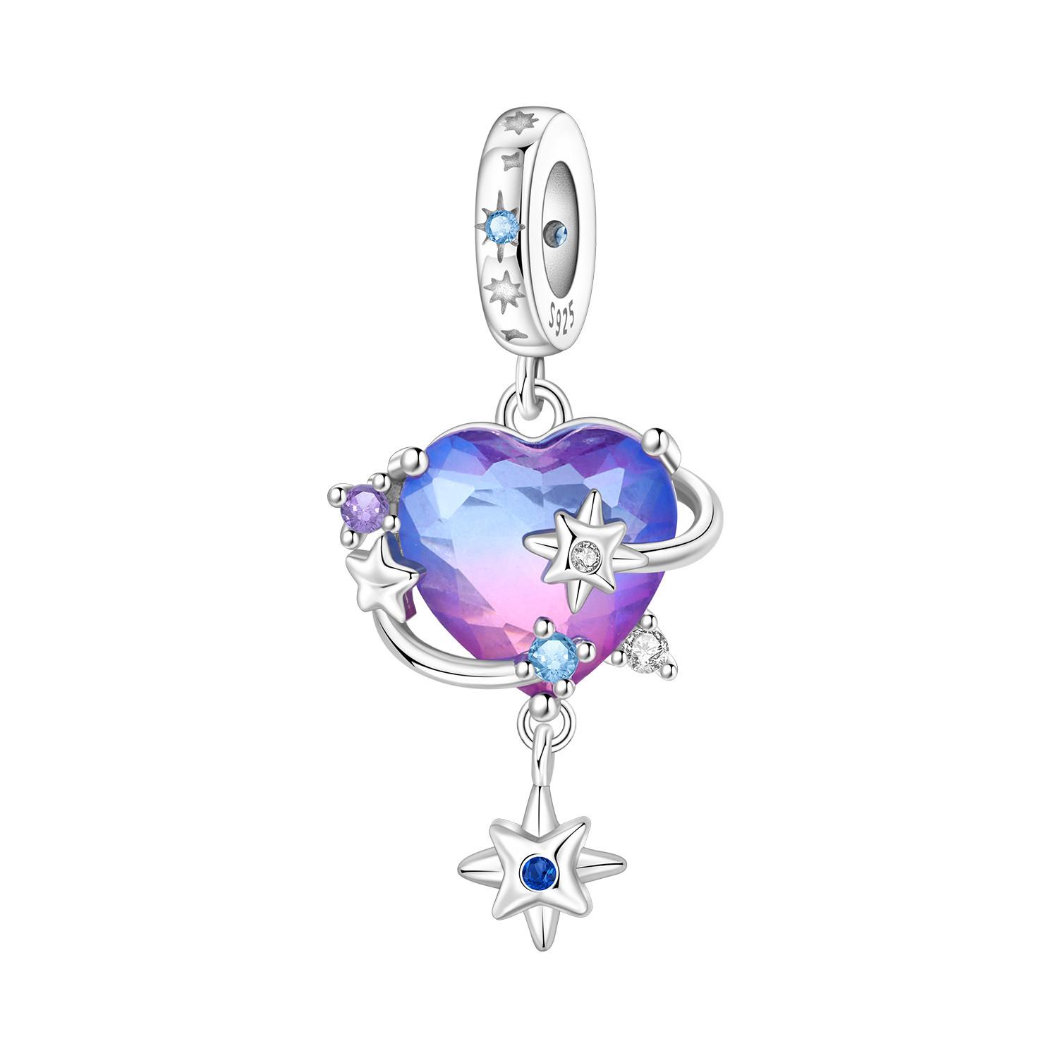 

Orstarry 925 Silver Love Planet Pendant Beads Original Bracelet Charm Jewelry Party DIY Trendy Gifts