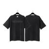 T-shirt in cotone puro a doppia filatura, lavata e invecchiata, con stampa di lettere Vetements, versione alta transfrontaliera, per uomo e donna