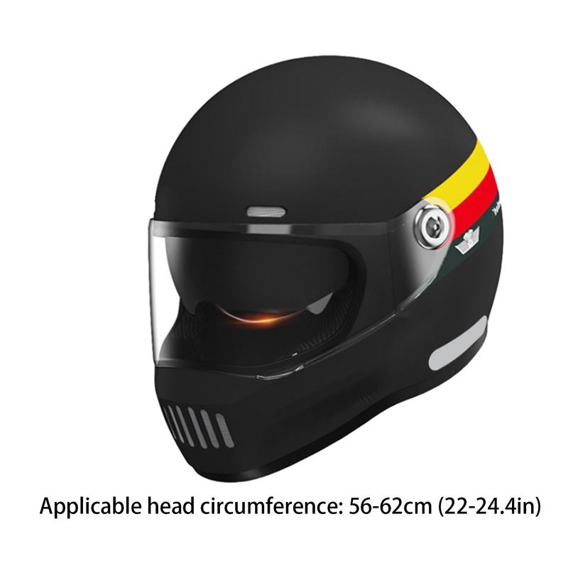 Full Face Motorcycle Helmets With Goggles Dual Goggles Lens Motorbike Helmets Sun Protection Safe Cap For  Riding Equipment