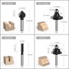 12pcs 6mm Shank Router Bit Set Trimming Straight Milling Cutter Wood Bits