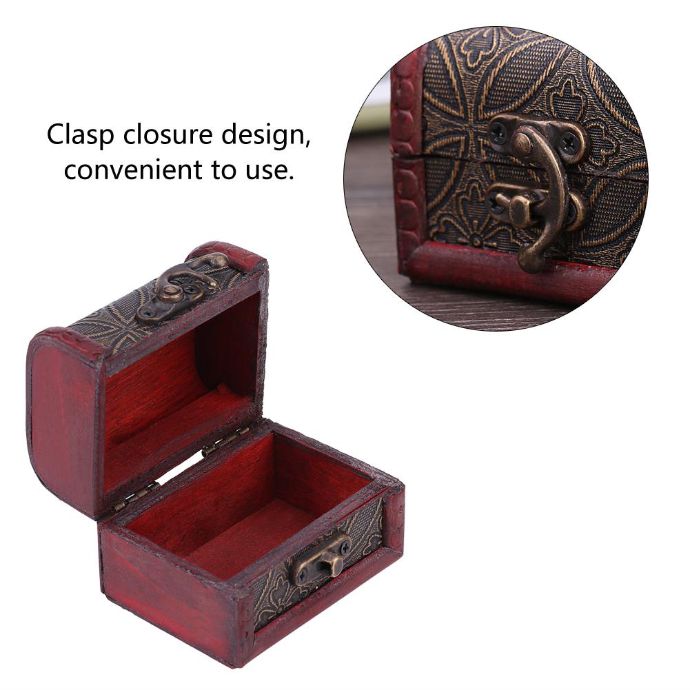 Classical Wooden Jewelry Necklace Bracelet Storage Box Chest Case Holder Organizer