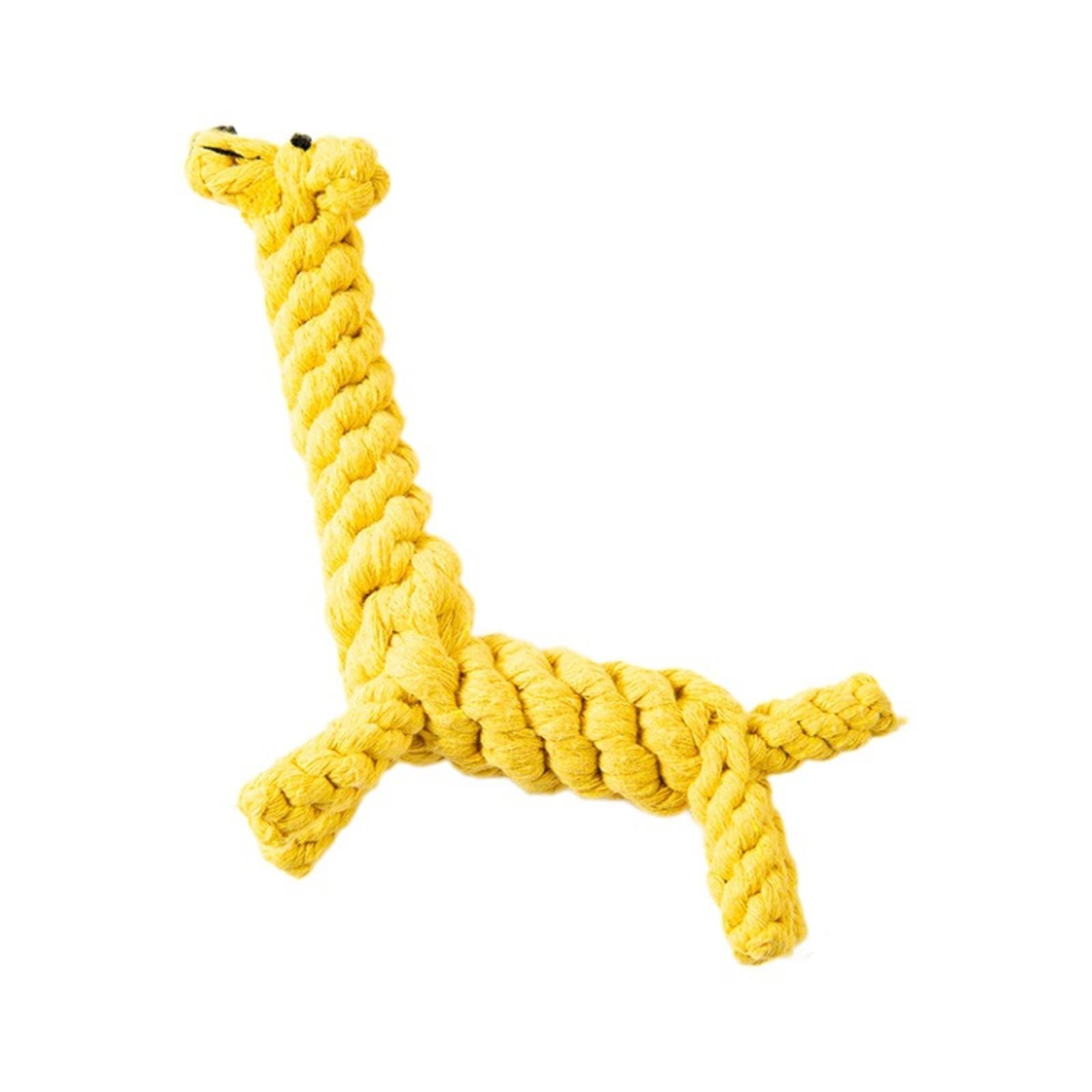 

Animal Series Dog Toy: Cotton Rope Chew Toy for Teething & Biting Resistance One Size