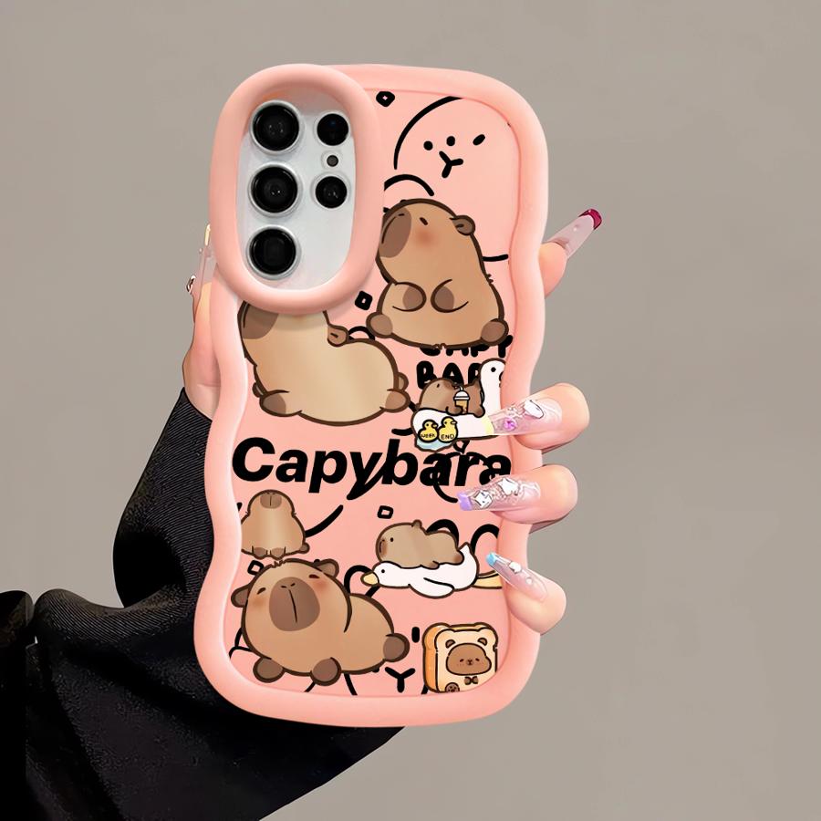 Capybara Cute Soft Phone Cover Case for Samsung Galaxy S23 Plus S21 A26 S22 Ultra S24 A25 S20 FE S25 A36 A35 A24 A54 A55 A34
