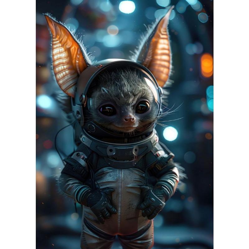 Interesting Animals Hedgehog Fox Owl Dinosaur Space Astronaut Abstract Poster Canvas Paintings Wall Art Pictures Home Decor