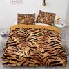 Home Textile Tiger Skin Quilt Cover Digital Printing Three-Piece Set 3D