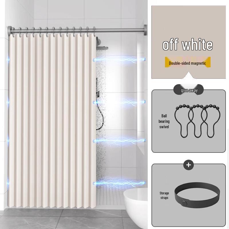 Xihe Magnetic Punch-Free Shower Curtain