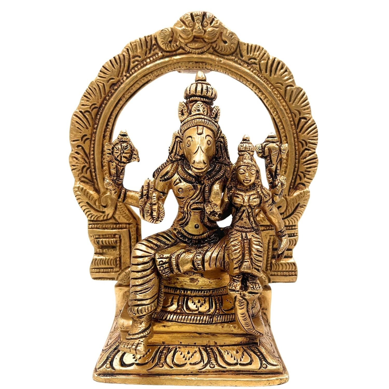 Lord Hayagriva Lakshmi Swamy Ji Ki Murti, Hayagrivar Hayagreeva Idols - 6 Inch